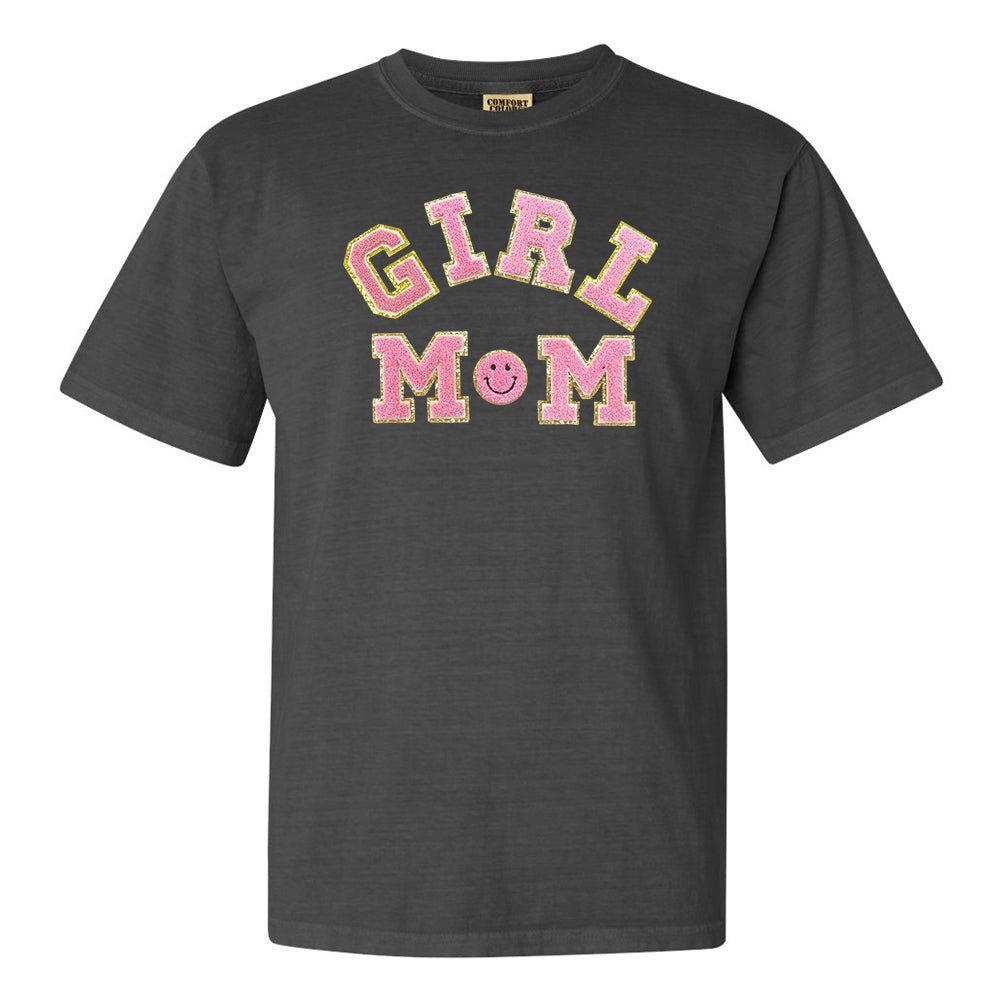 Girl Mom Letter Patch T-Shirt