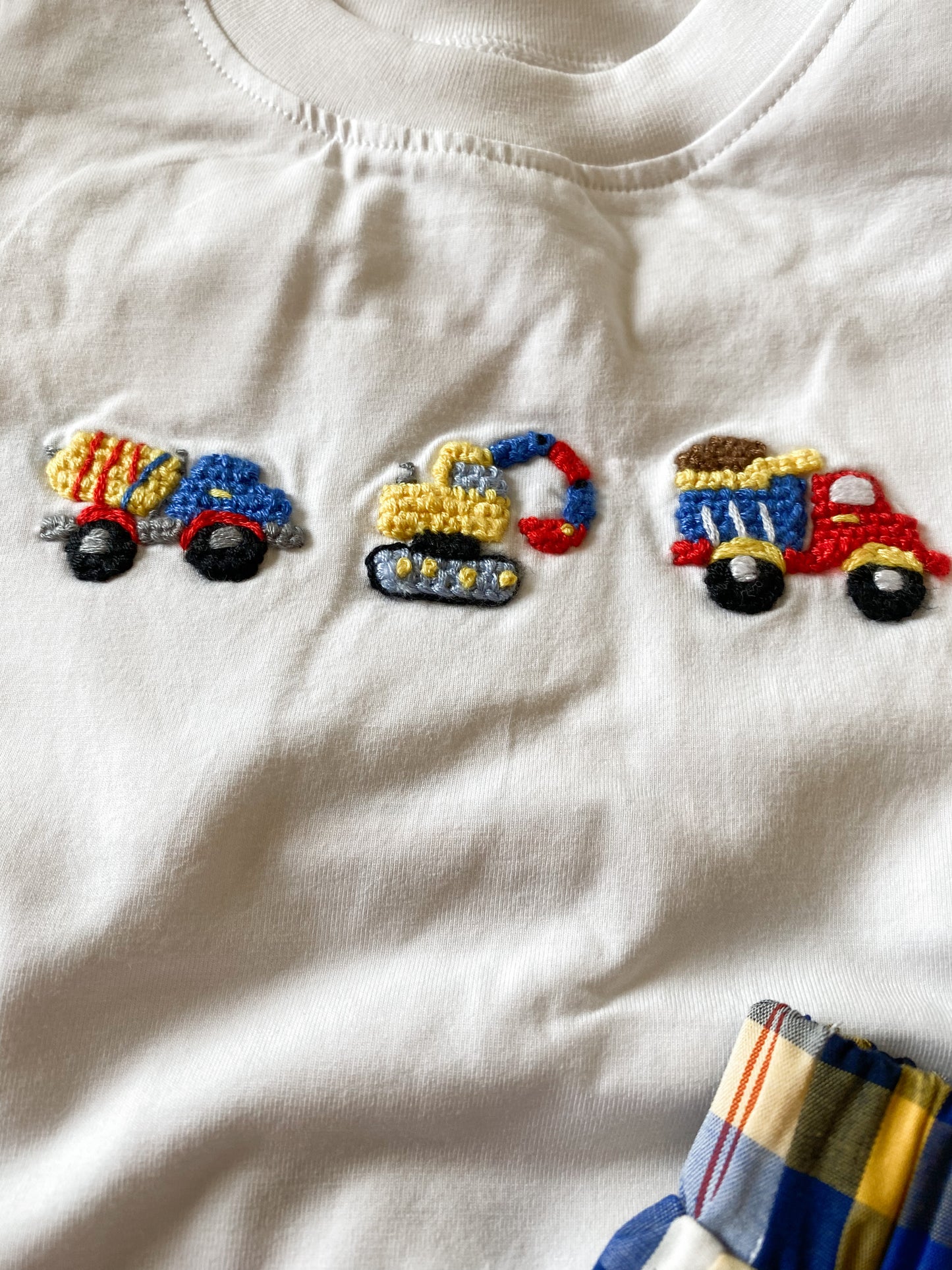 French Knot Big Trucks Boy Set