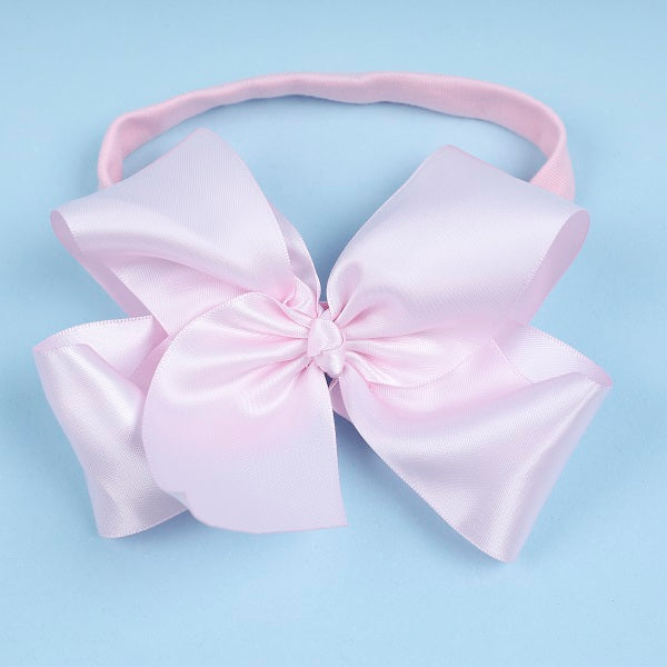 Baby pink silk headband