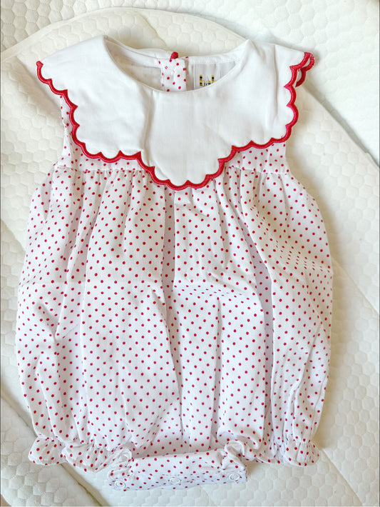 Red & White Polka Dot Bubble