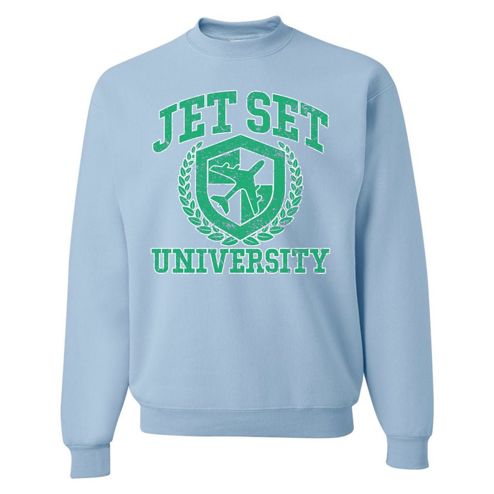 'Jet Set University' Crewneck Sweatshirt