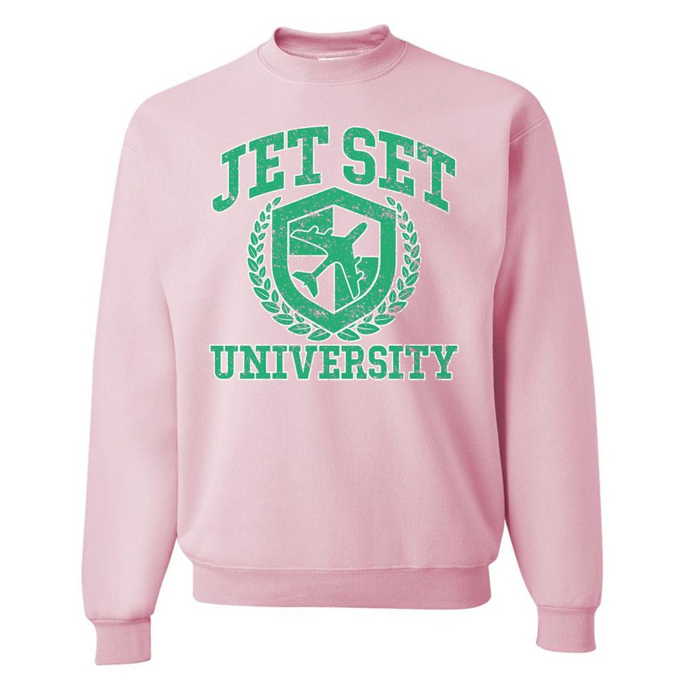 'Jet Set University' Crewneck Sweatshirt