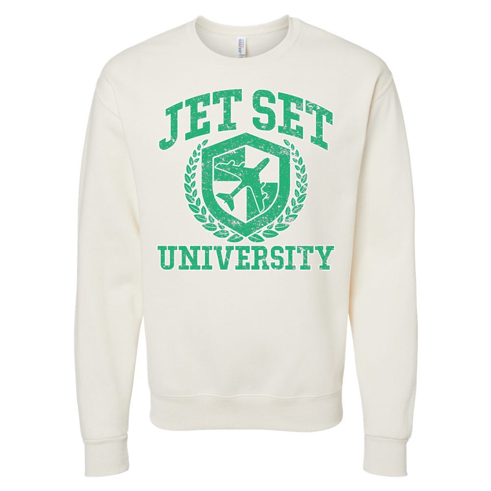 'Jet Set University' Crewneck Sweatshirt