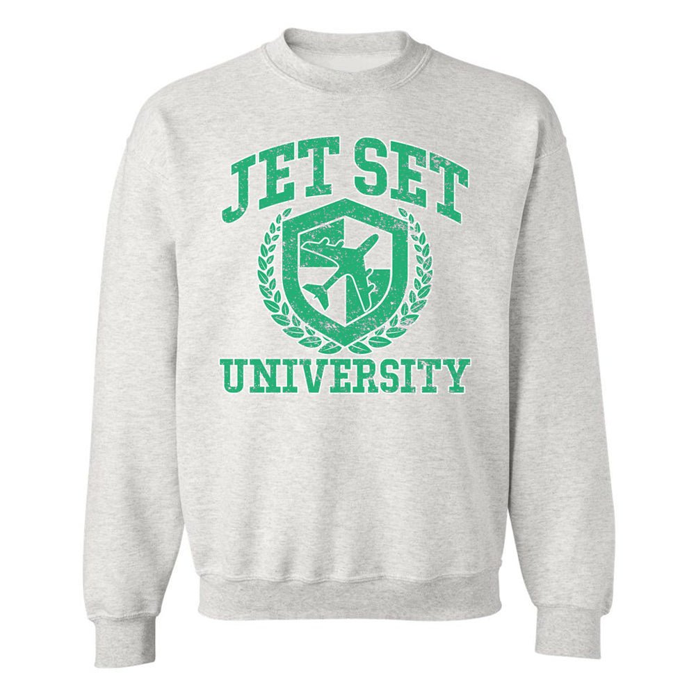 'Jet Set University' Crewneck Sweatshirt