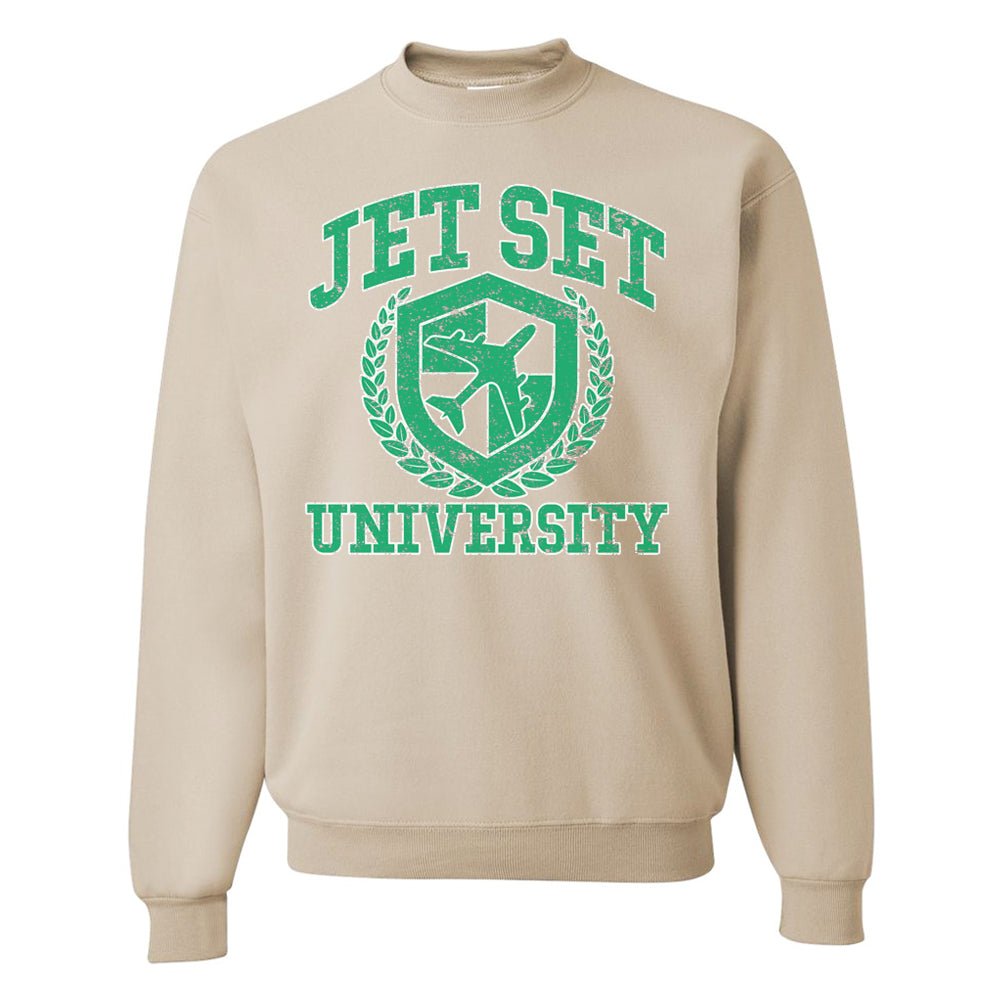 'Jet Set University' Crewneck Sweatshirt