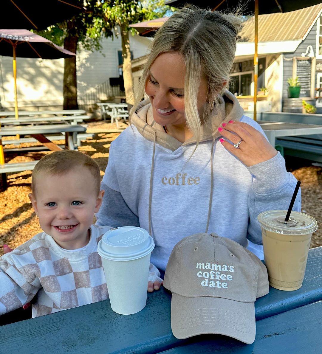 Kids 'Mama's Coffee Date' Baseball Hat