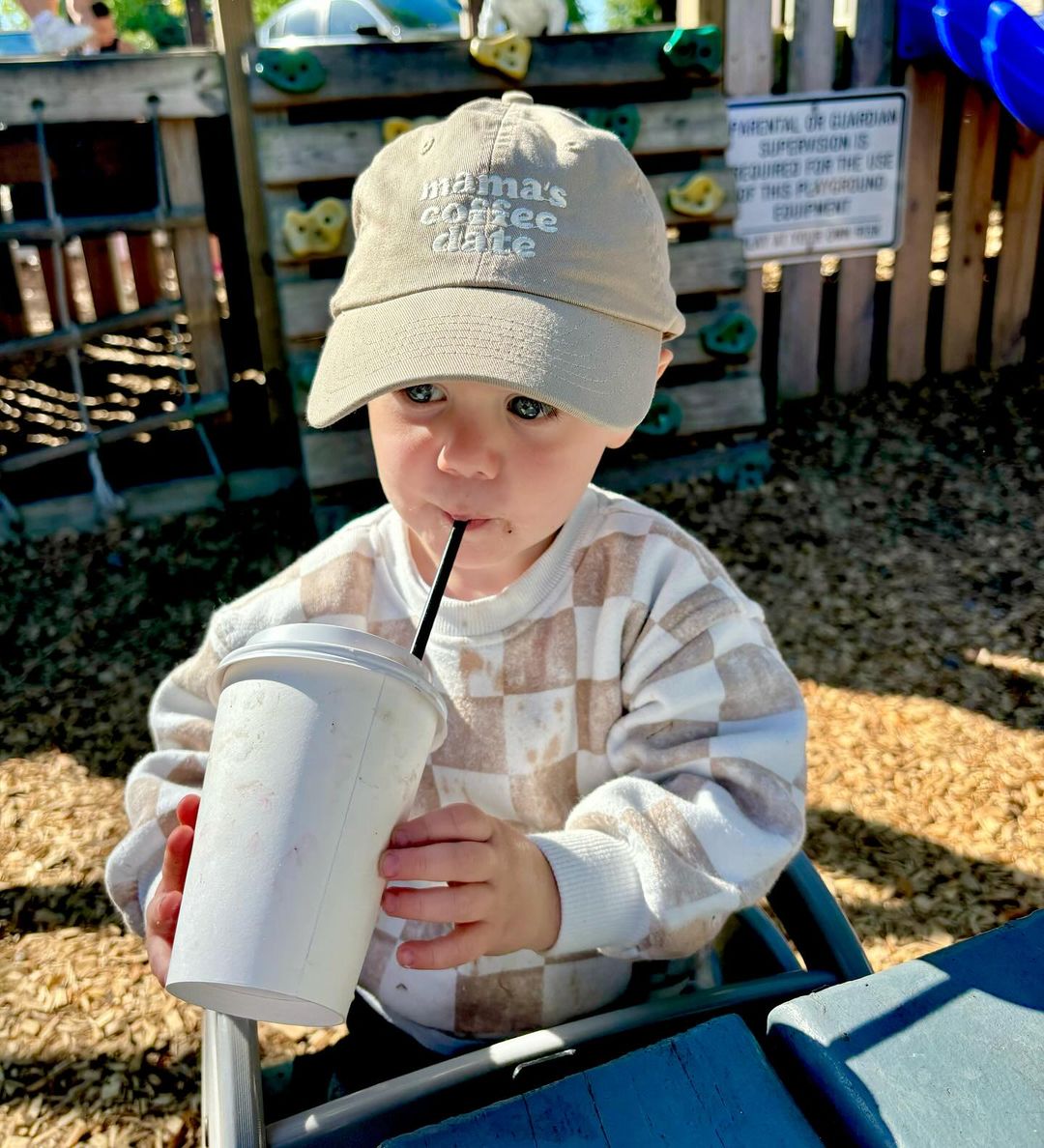 Kids 'Mama's Coffee Date' Baseball Hat