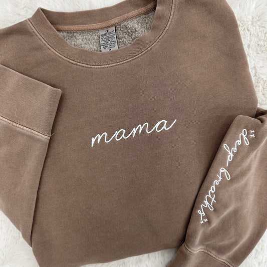 Mama 'Deep Breaths Reminder' Cozy Crew