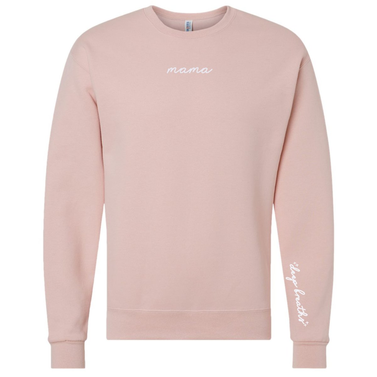 Mama 'Deep Breaths Reminder' Crewneck Sweatshirt