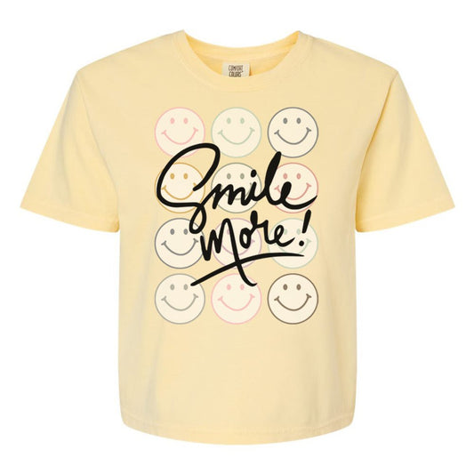 'Smile More' Boxy T-Shirt