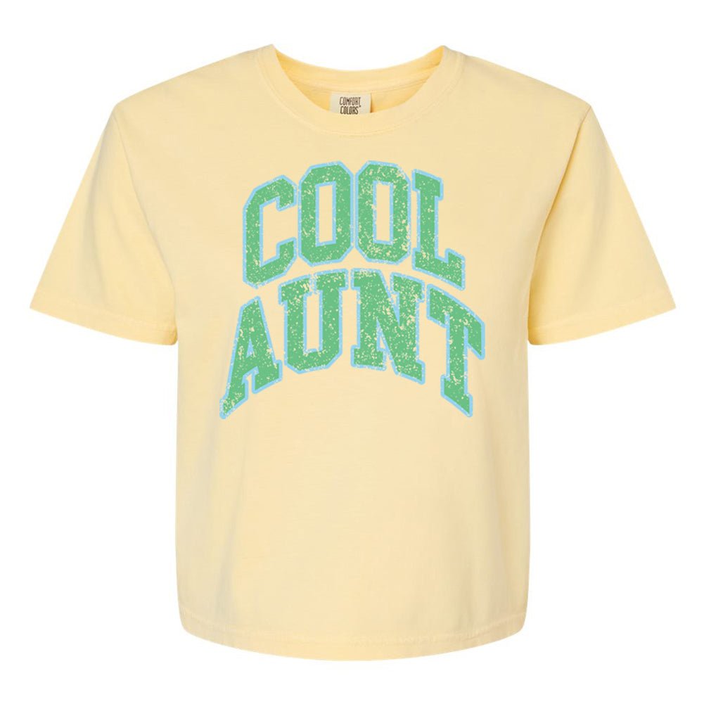 'Varsity Cool Aunt' Boxy T-Shirt