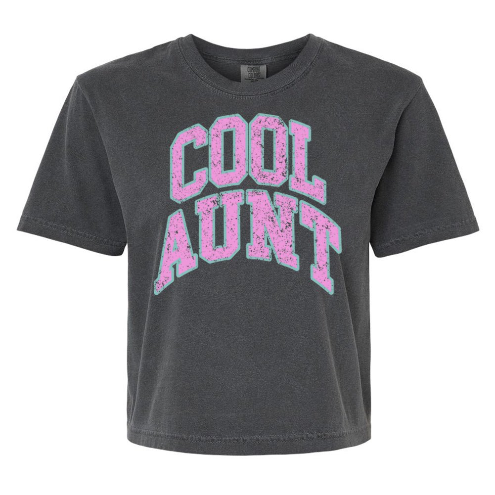 'Varsity Cool Aunt' Boxy T-Shirt