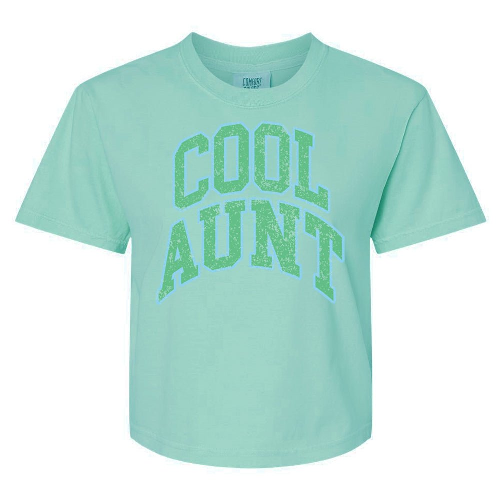 'Varsity Cool Aunt' Boxy T-Shirt