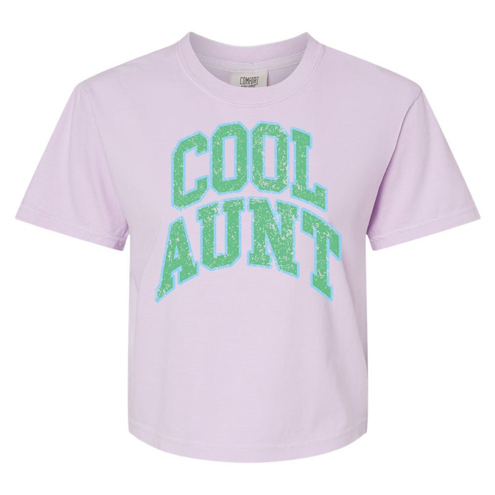 'Varsity Cool Aunt' Boxy T-Shirt