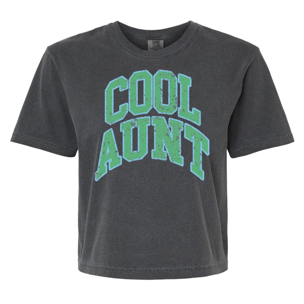 'Varsity Cool Aunt' Boxy T-Shirt