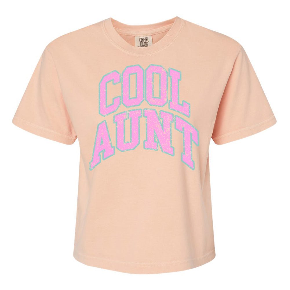 'Varsity Cool Aunt' Boxy T-Shirt