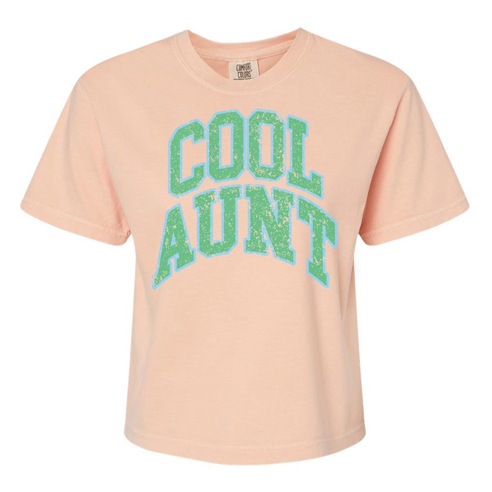 'Varsity Cool Aunt' Boxy T-Shirt