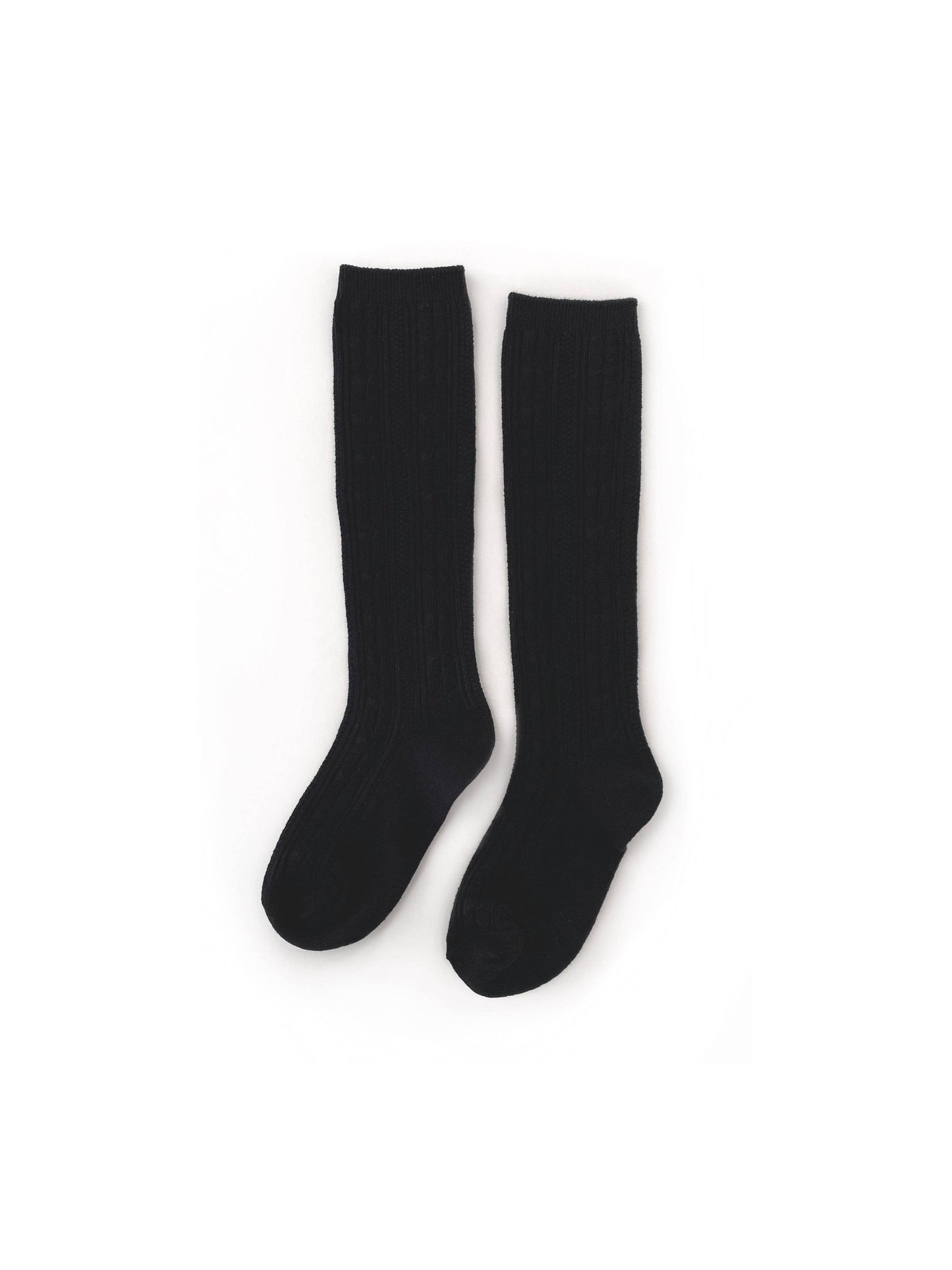 Black Knee High Socks: 0-6M