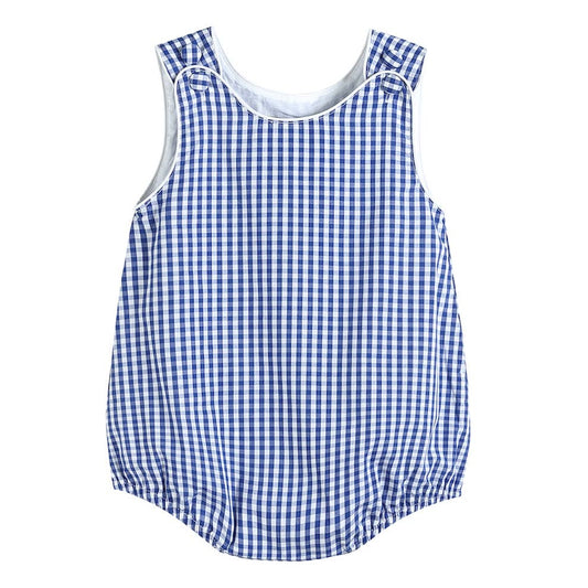 Classic Dark Blue Gingham Bubble