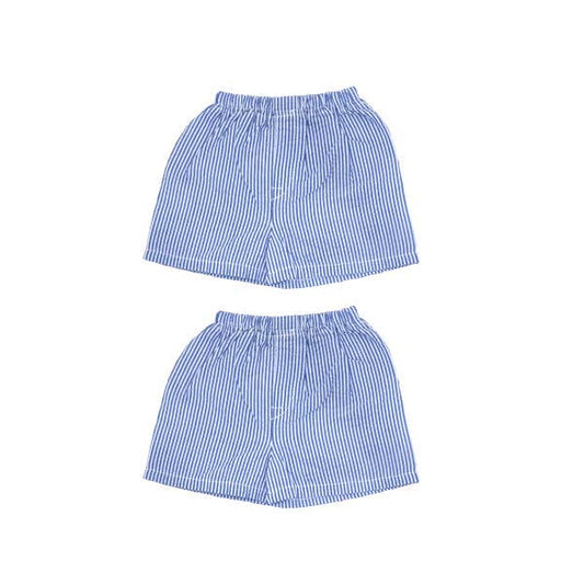 Navy Seersucker Shorts