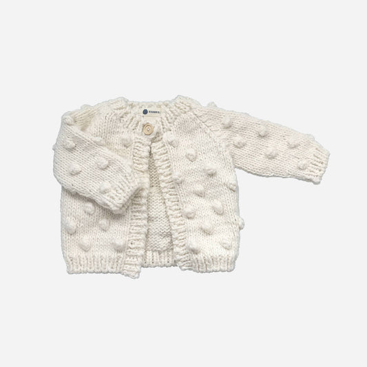 Cream Popcorn Cardigan