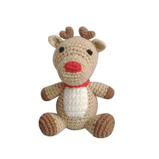 Reindeer Hand-Crochet Rattle